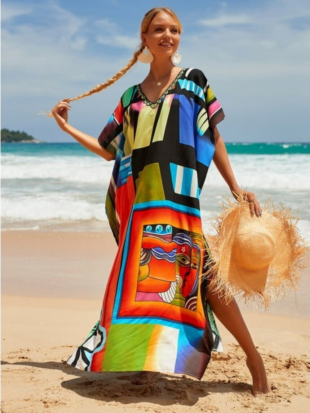 Summer Beach Dress Kaftan Swimsuit Bathing Suit Cover Up
